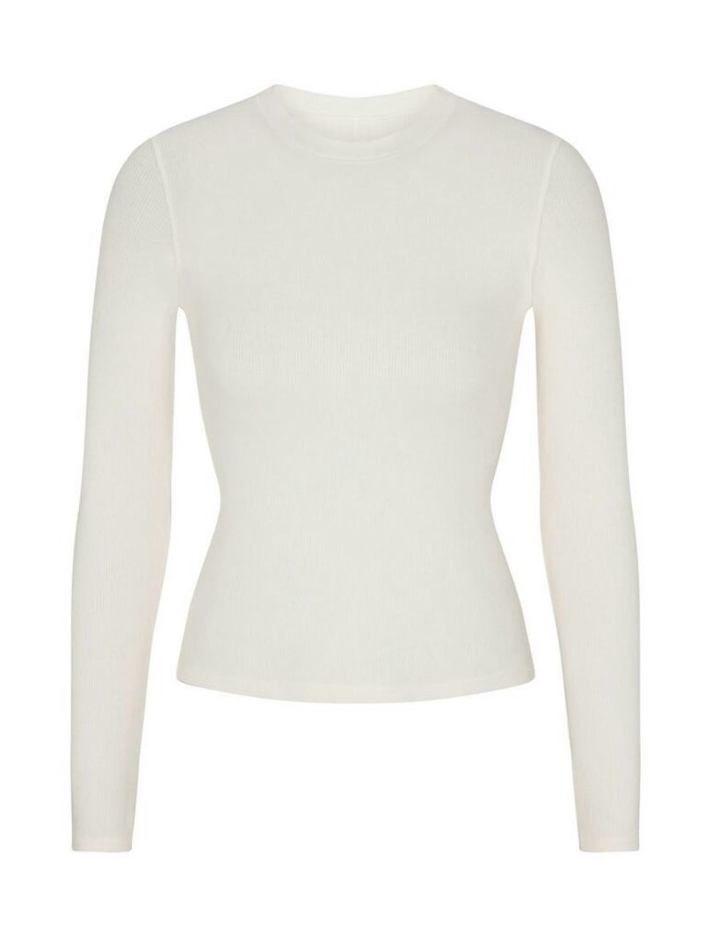 Skims cotton rib Long Sleeve T-Shirt Marble